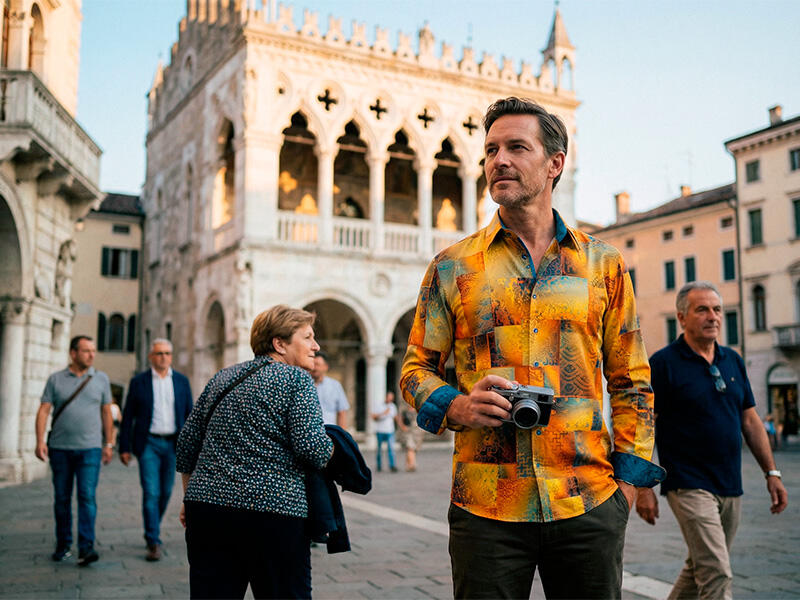 City break in Udine - GERMENS Draco Gold shirt
