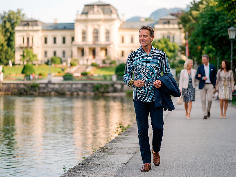 City break in Bad Ischl - GERMENS Brushstroke shirt