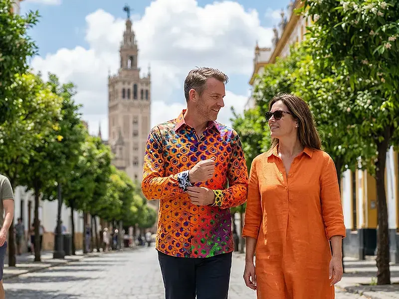 City break in Cologne - GERMENS Pinkfall shirt