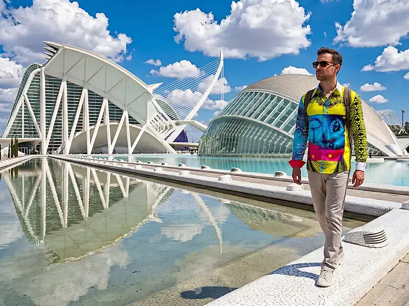 City break in Cologne - GERMENS Pinkfall shirt