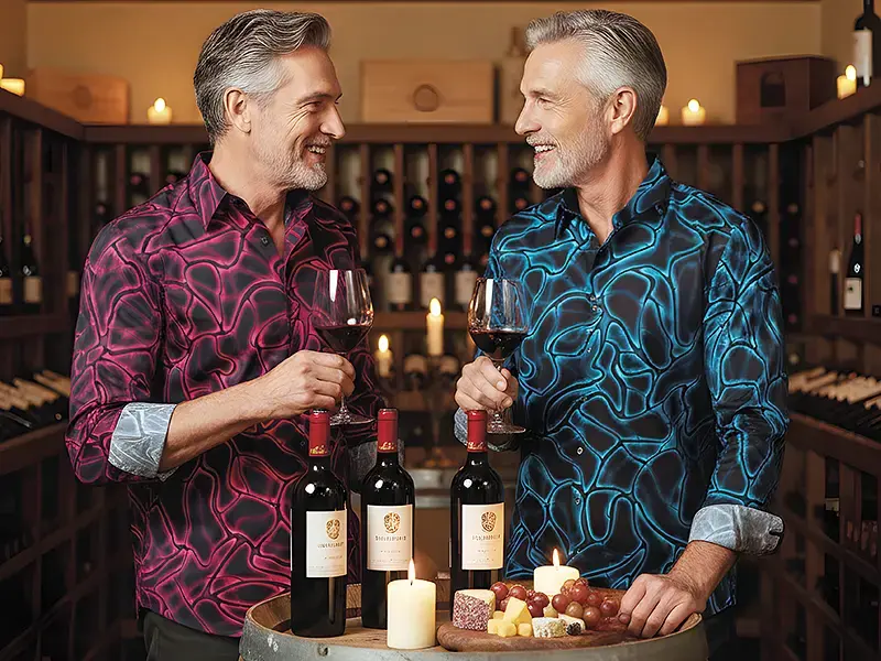 Wine tasting/bar evening – make a high-quality impression with a GERMENS NETWORK DELPHI or NETWORK MIRAKEL shirt, no suit required.
