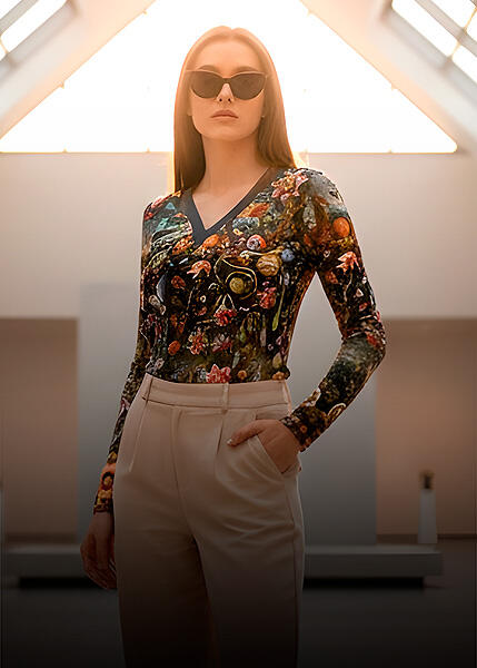 lässige Damen Langarmshirts von GERMENS artfashion