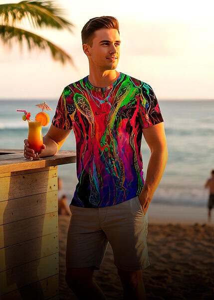 außergewöhnliche bunte T-Shirts von GERMENS artfashion