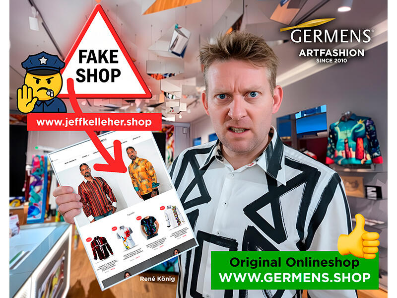 René König ist verärgert über die Fakeshops die GERMENS kopieren