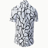 Short Sleeve Button Up Shirt NETWORK SIGNI – GERMENS artfashion – Size XS
