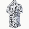 Button-down Shirt Short Sleeve NETWORK SIGNI – GERMENS artfashion – 100 % Cotton - Size 5XL