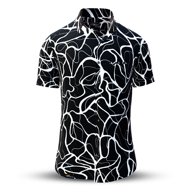 Sommerhemd Herren NETWORK INKOGNITO - 100 % Baumwolle - 10 Größen von XS - 6XL - außergewöhnliches Design - feinste Verarbeitung - Stoffe Made in Germany - limitiert und exklusiv