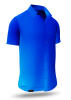 BLAUES KURZARM GRADIENT AZURE Sommerhemd - 100 % Baumwolle - GERMENS artfashion