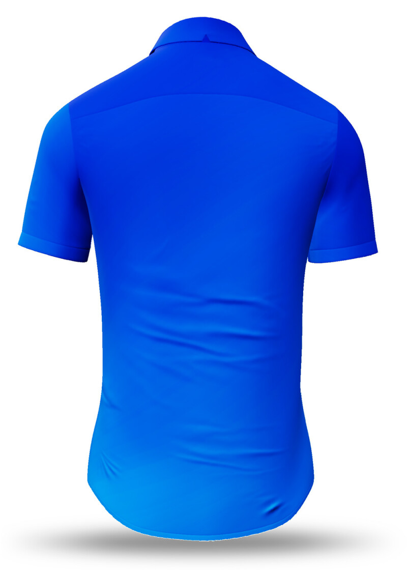Kurzarmhemd Herren GRADIENT AZURE - GERMENS
