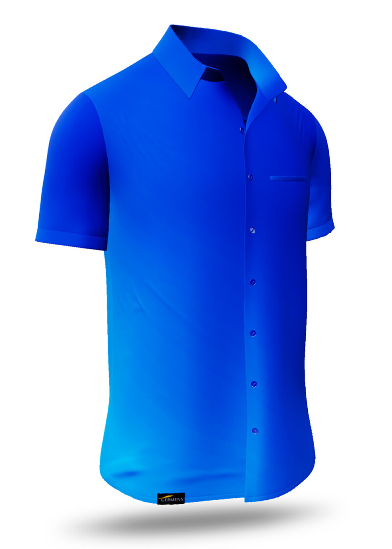 GRADIENT AZURE - Kurzarmhemd Herren - GERMENS