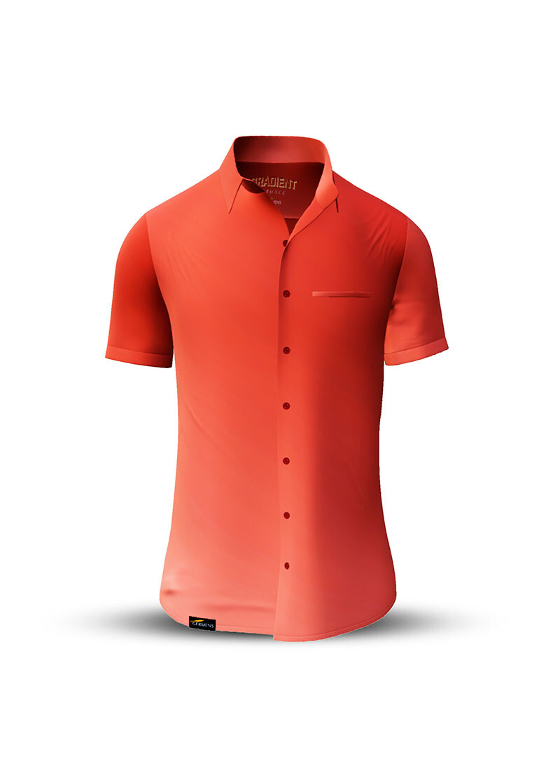 Button up shirt for summer GRADIENT BRONCE - GERMENS