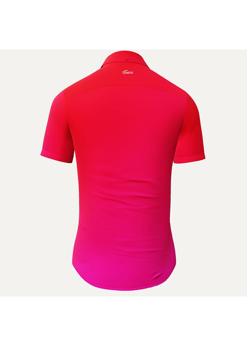 Short sleeve shirt men GRADIENT FLAMINGO - GERMENS