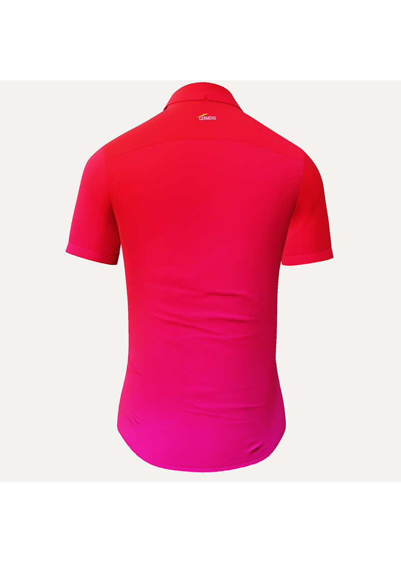 Kurzarmhemd Herren GRADIENT FLAMINGO - GERMENS
