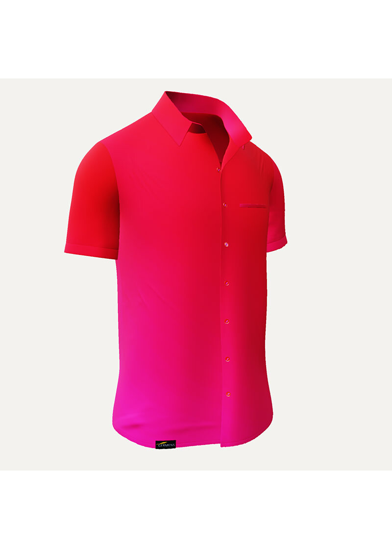 GRADIENT FLAMINGO - Kurzarmhemd Herren - GERMENS