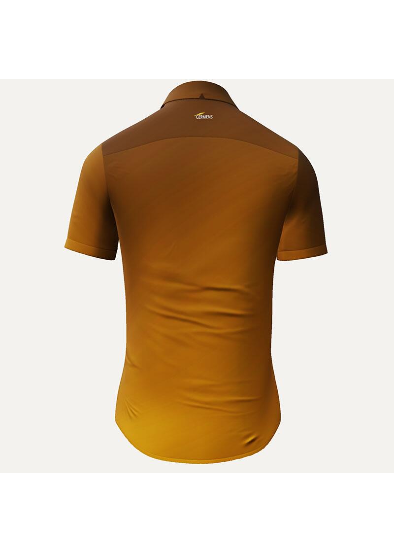 Short sleeve shirt men GRADIENT MUSTARD - GERMENS