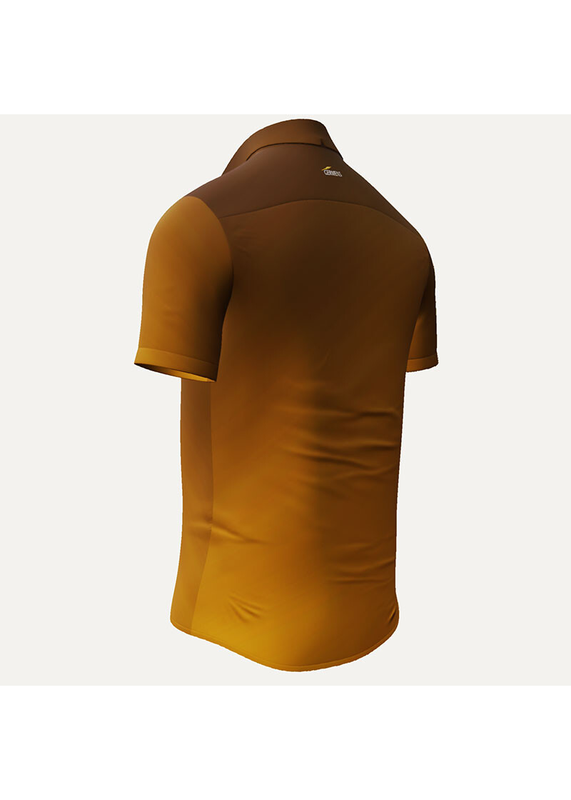 GRADIENT MUSTARD - Kurzarmhemd - GERMENS