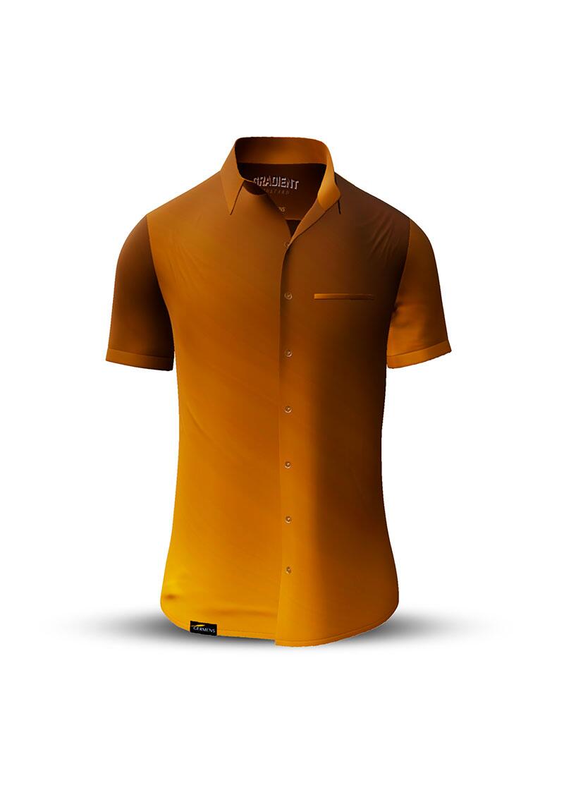 Button up shirt for summer GRADIENT MUSTARD - GERMENS