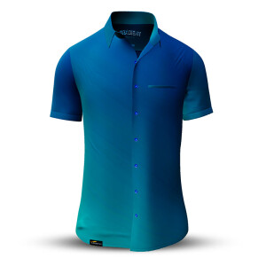 Summer shirt for men GRADIENT OCEAN - 100% cotton - 10...