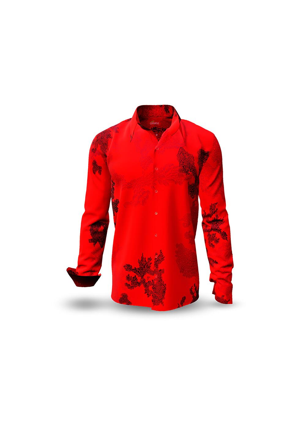 EMBER RED - Rot schwarzes Freitzeithemd - GERMENS