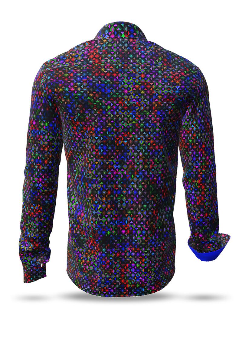 SOJOURNER DISTANT - Designerhemd mit bunten Pixeln - GERMENS