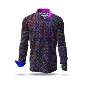 SOJOURNER DISTANT - Designer shirt with colourful pixels...