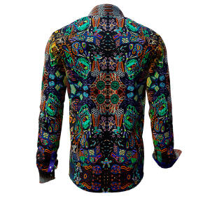 CARROUSEL SIENA - Earth coloured shirt with coloured...