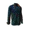 Entdecke bunte Hemden Herren FLOREL NOIR - 100 % BW