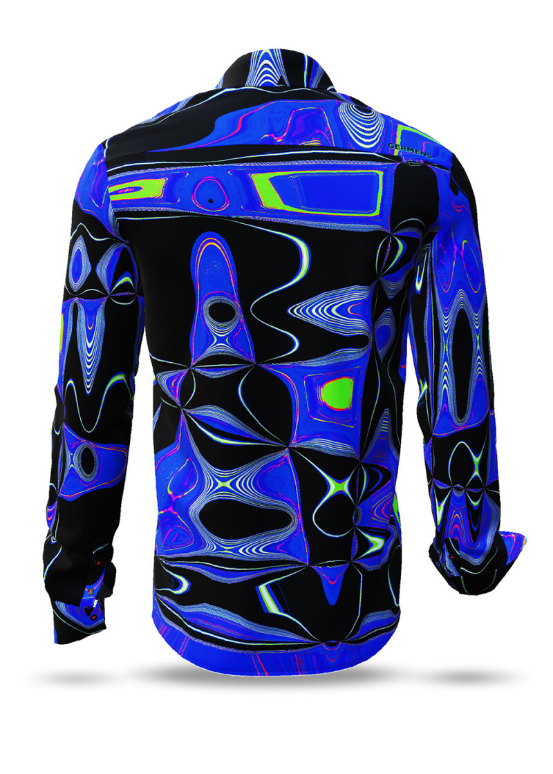 CHICAGO FUNKY - Blau schwarzes Hemd - GERMENS