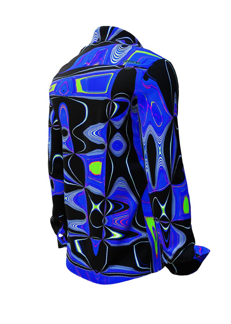 CHICAGO FUNKY - Blau schwarzes Hemd - GERMENS