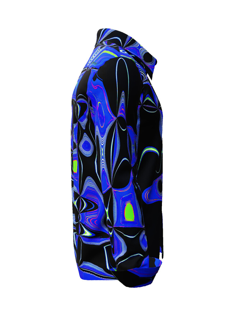 CHICAGO FUNKY - Blau schwarzes Hemd - GERMENS