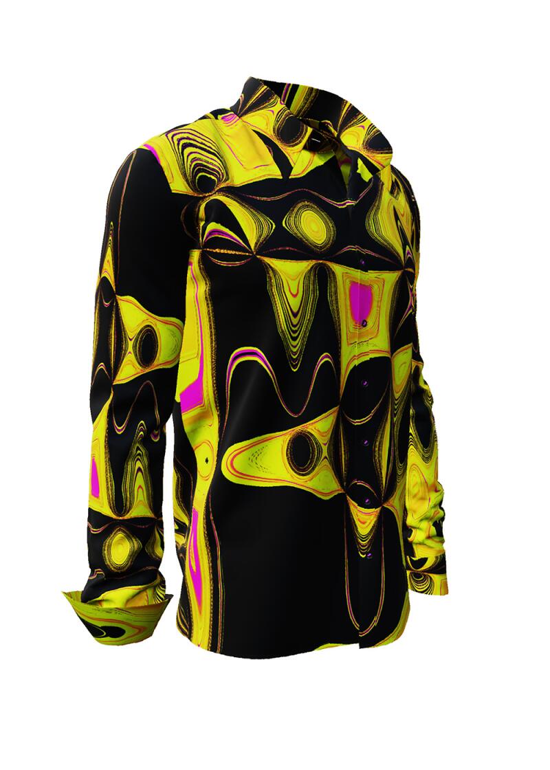DAYTON FUNKY - Gelb schwarzes Hemd - GERMENS