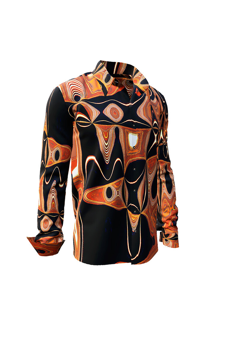NEW ORLEANS FUNKY - Braun schwarzes Hemd - GERMENS