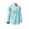 FLAMINGO HOTEL 2 - Turquoise shirt with coloured back graphic - GERMENS