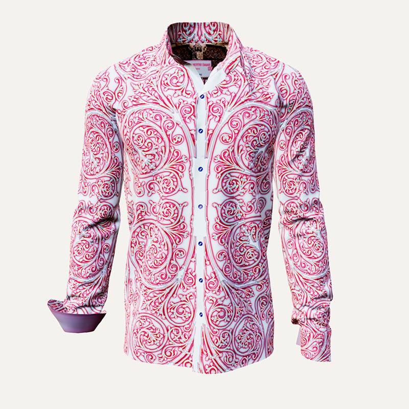 Discover colorful button up shirts for men PORTE NOTRE DAME PARIS ROI - 100% cotton