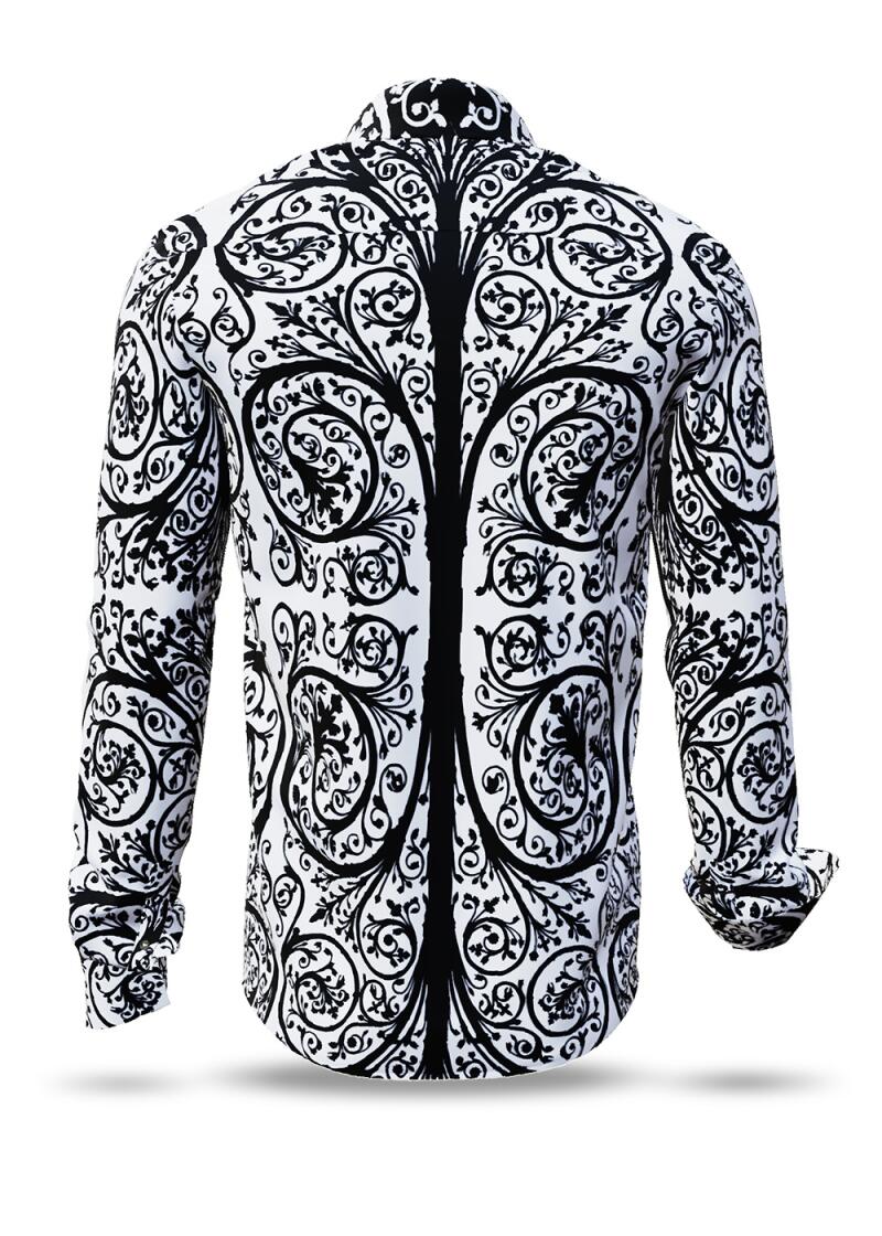 PORTE NOTRE DAME PARIS CONTRASTE - White shirt with black...