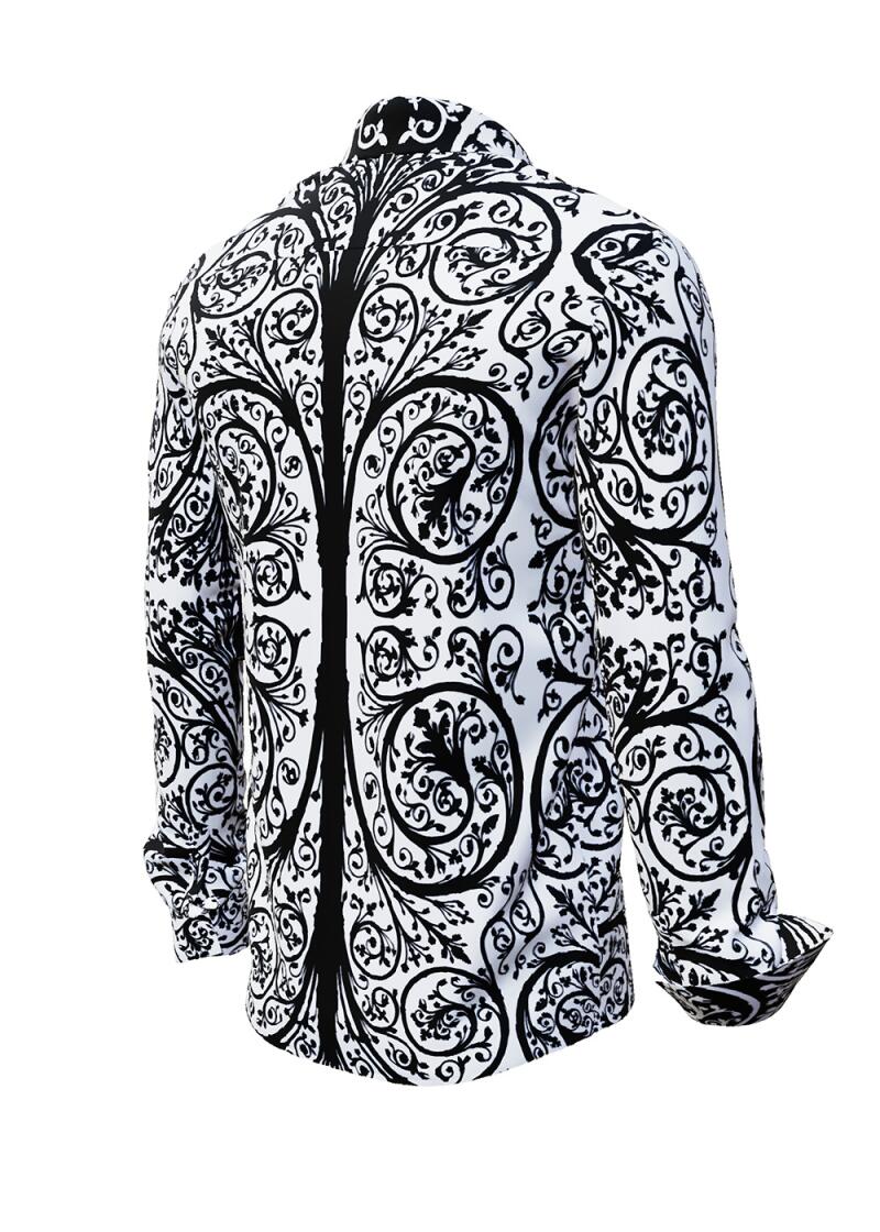 PORTE NOTRE DAME PARIS CONTRASTE - White shirt with black ornaments - GERMENS