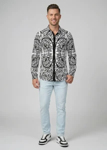 Entdecke bunte Hemden Herren PORTE NOTRE DAME PARIS...