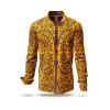 PORTE NOTRE DAME PARIS JAUNE - Yellow shirt with blue ornaments - GERMENS