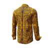 PORTE NOTRE DAME PARIS JAUNE - Yellow shirt with blue ornaments - GERMENS