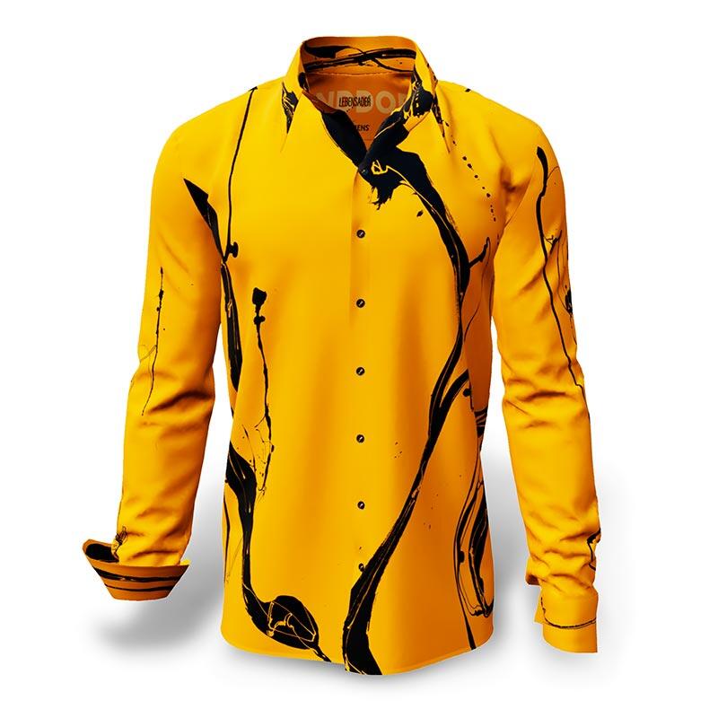 LEBENSADER SANDDORN - Golden Yellow Black Shirt - GERMENS