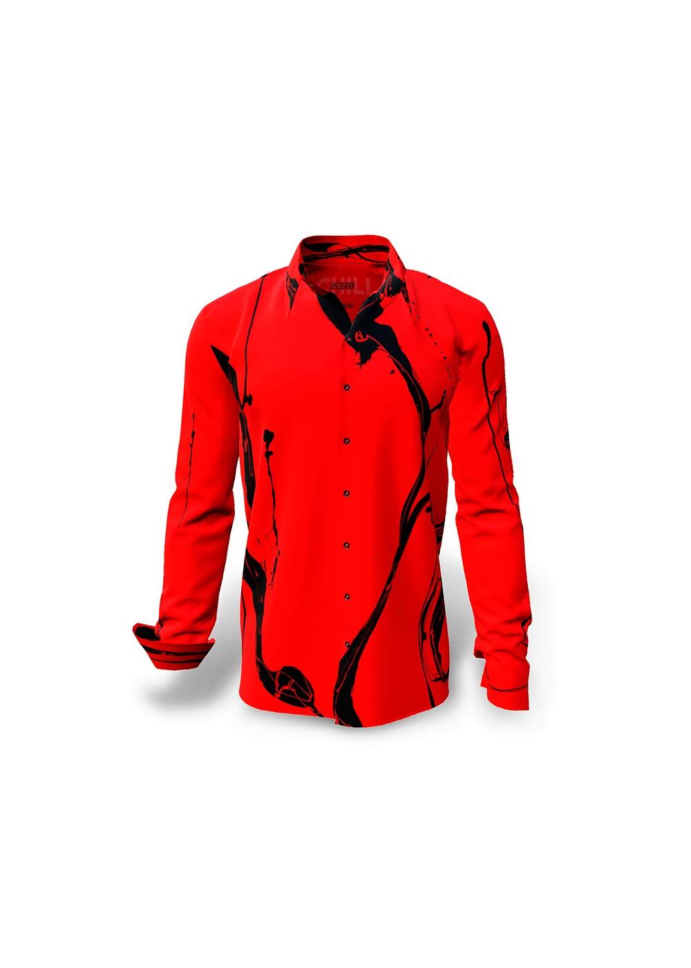 LEBENSADER CHILI - Red black shirt - GERMENS