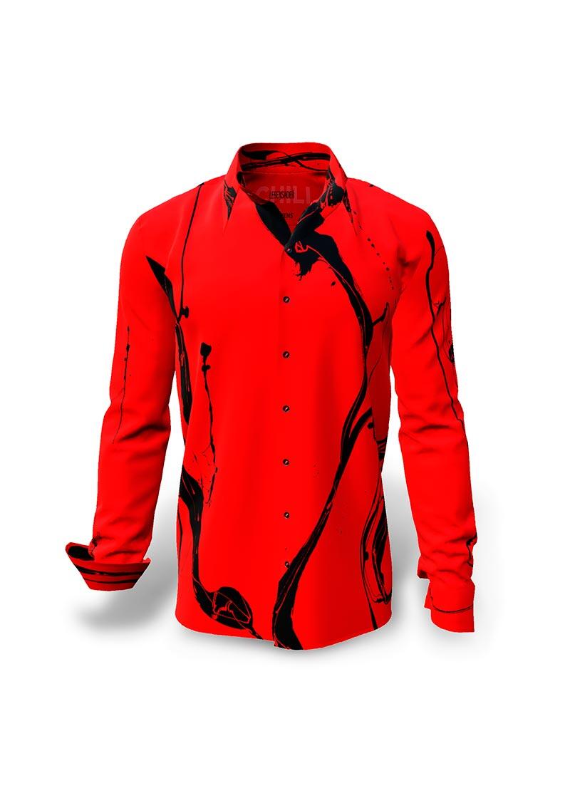 LEBENSADER CHILI - Red black shirt - GERMENS