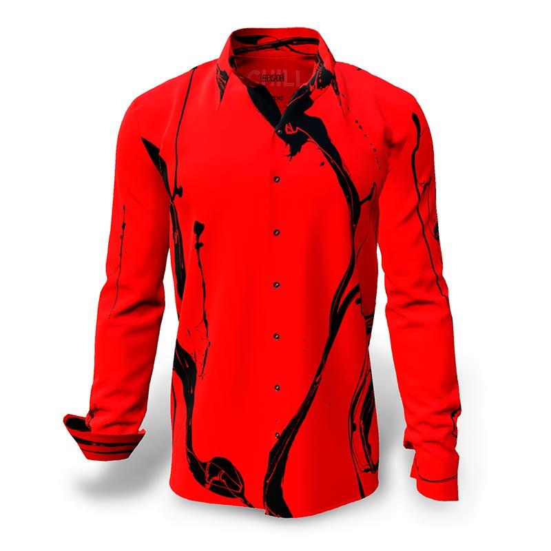 Entdecke bunte Hemden Herren LEBENSADER CHILI - 100 % Baumwolle