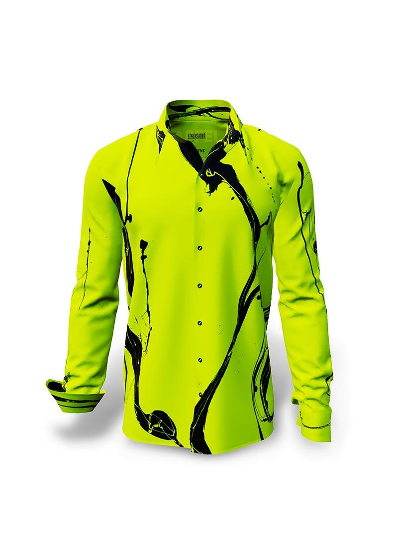 LEBENSADER APFEL - Yellow green black shirt - GERMENS