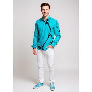 Entdecke Hemden Herren LEBENSADER AQUAMARIN - 100 % BW