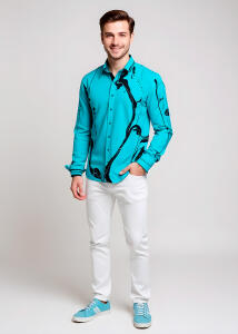Entdecke Hemden Herren LEBENSADER AQUAMARIN - 100 % BW