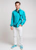 Entdecke bunte Hemden Herren LEBENSADER AQUAMARIN - 100 % Baumwolle
