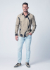 Discover colorful button up shirts for men LEBENSADER OLIV - 100% cotton