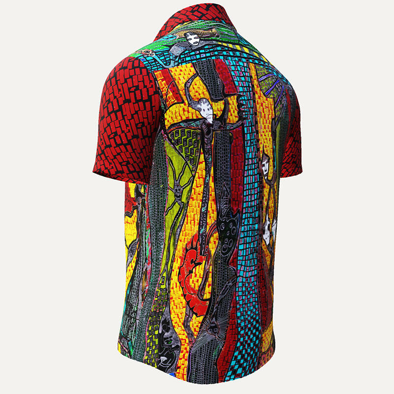 JIMIMBI SOUL - Short sleeve shirt in warm colors - GERMENS