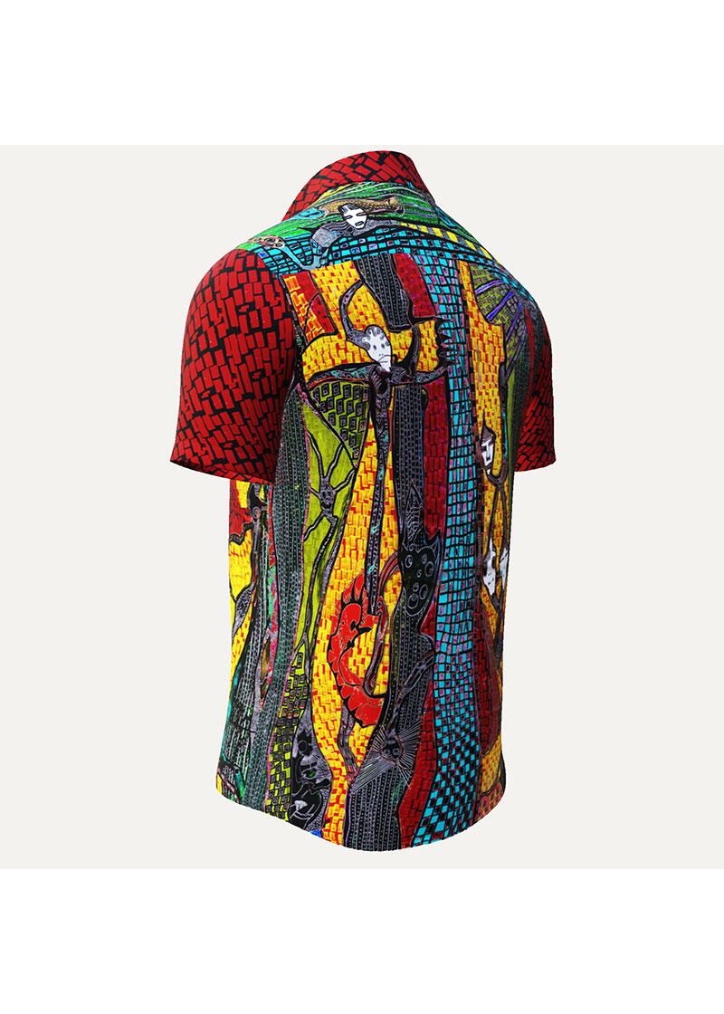 JIMIMBI SOUL - Short sleeve shirt in warm colors - GERMENS